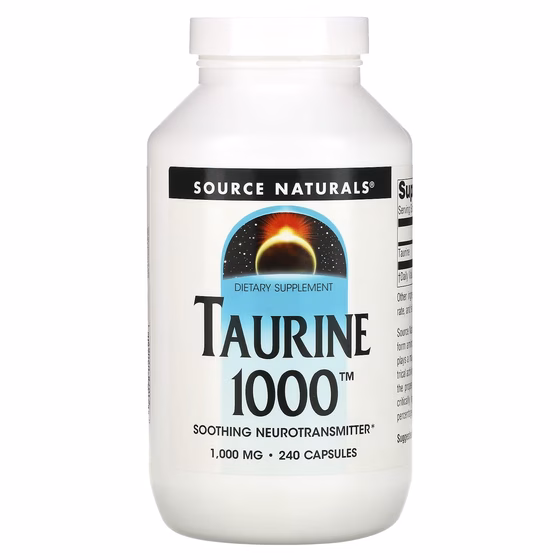 Source Naturals, Таурин, 1000 мг, 240 капсул