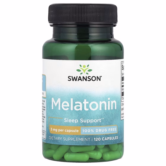Swanson, Мелатонин, 3 мг, 120 капсул