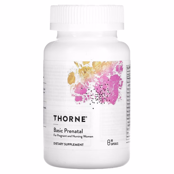 Thorne Research, Basic Prenatal, 90 капсул