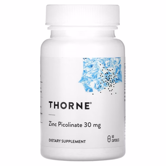 Thorne Research, Zinc Picolinate, 30 mg, 60 Capsules