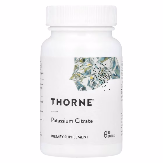 Thorne Research, Цитрат калия, 90 растительных капсул