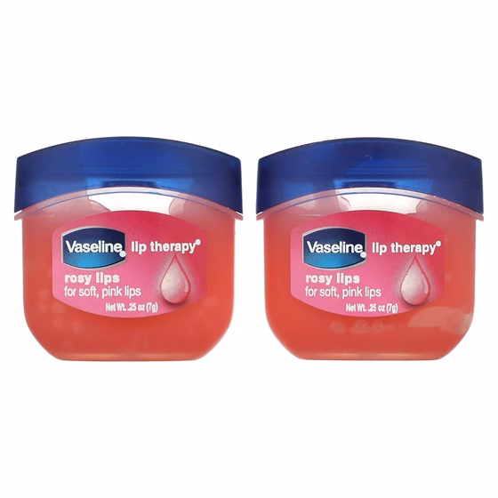 Vaseline, Lip Therapy, розовые губы, 2 упаковки по 7 г (0,25 унции)