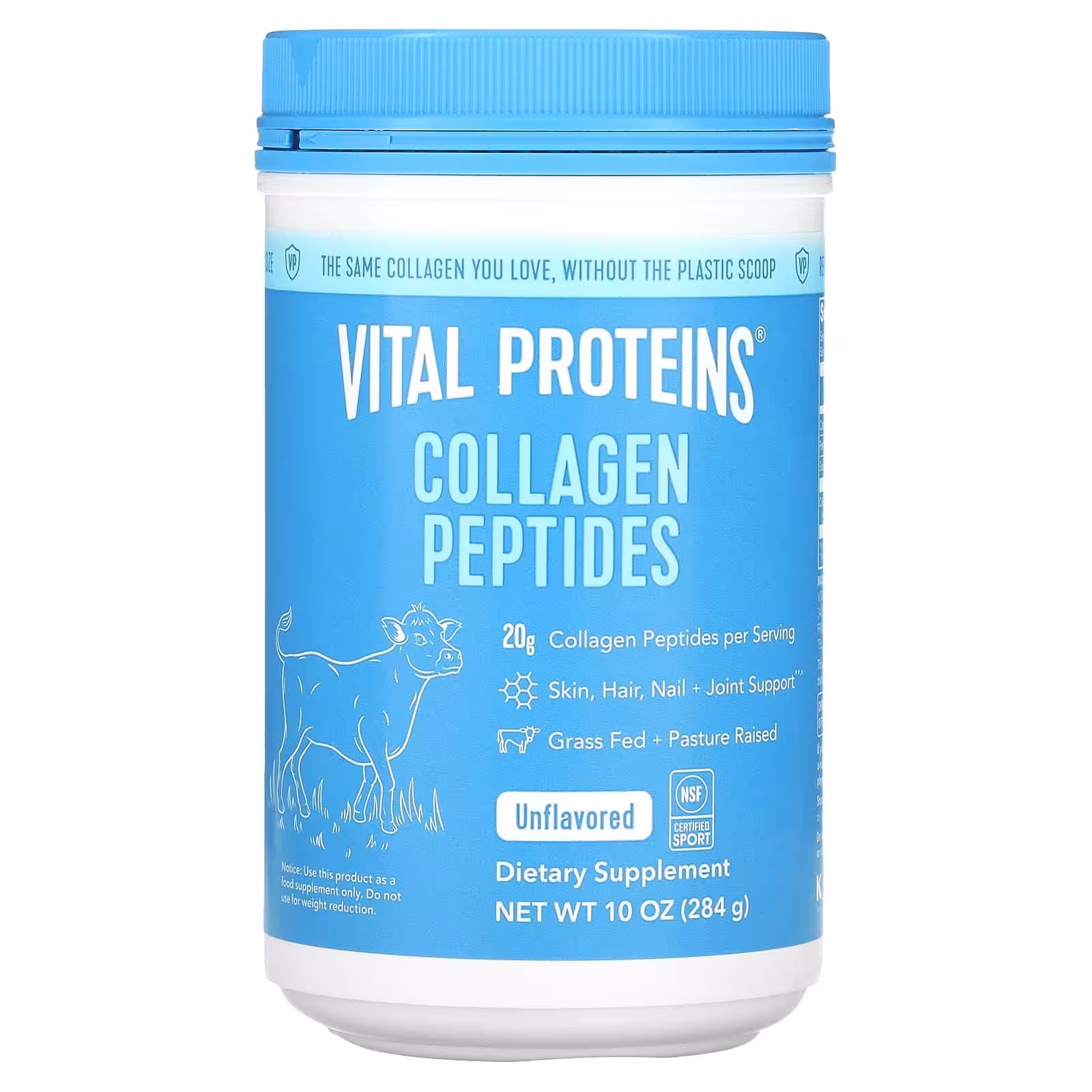 Vital Proteins, Пептиды коллагена, без вкусовых добавок, 284 г