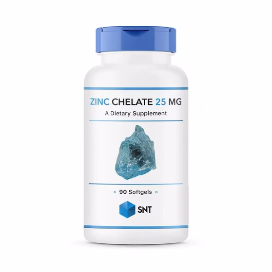 SNT, Zinc Chelate, 25 mg, 90 softgels