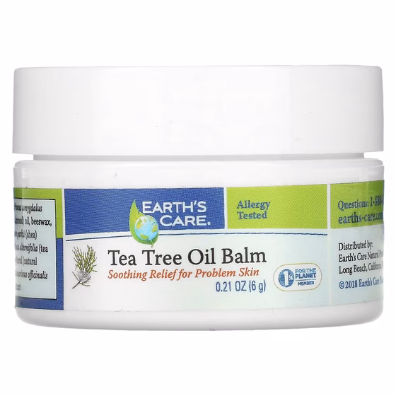 Earth's Care, Бальзам с маслом чайного дерева, 3,4 г (0,12 унции)