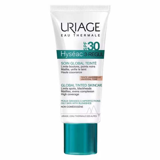 Uriage, Hyséac 3-Regul, Тональный крем с spf30, 40 мл