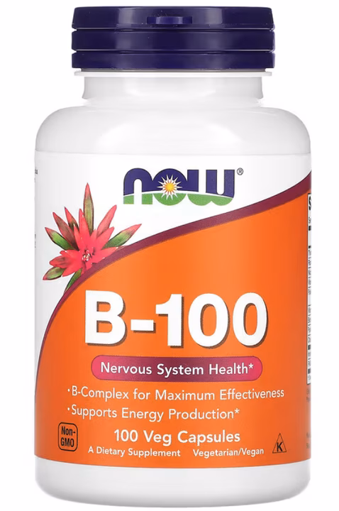 NOW Foods, B-100, 100 растительных капсул