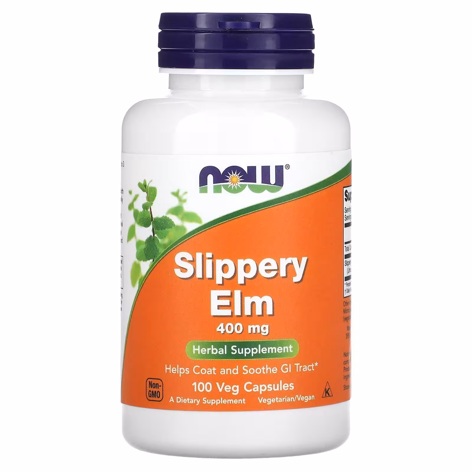 NOW Foods, красный вяз, 400 мг, 100 растительных капсул