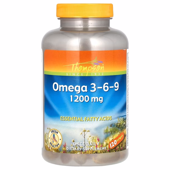 Thompson, Омега 3-6-9, 120 гелевых капсул