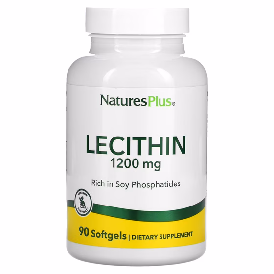 Nature's Plus, лецитин, 1200 мг, 90 капсул
