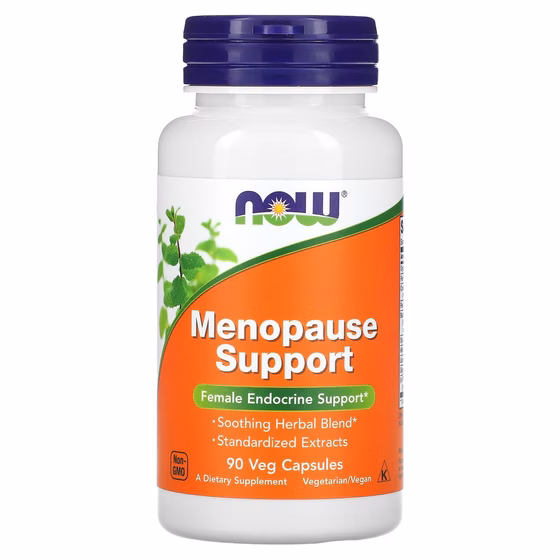 Now Foods, Menopause Support, 90 растительных капсул