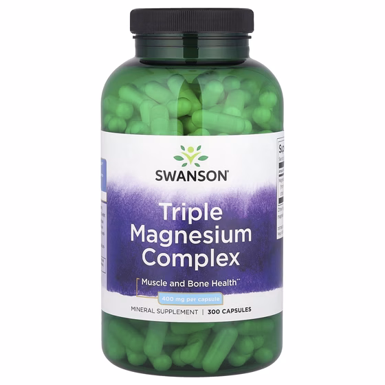 Swanson, Тройной комплекс магния, 400 мг, 300 капсул