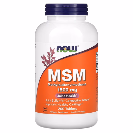 NOW Foods, МСМ, 1500 мг, 200 таблеток