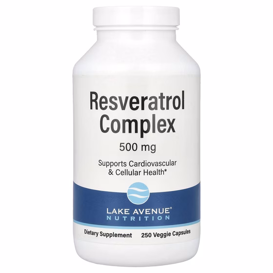 California Gold Nutrition, комплекс ресвератрола с экстрактом виноградных косточек, экстрактом красн