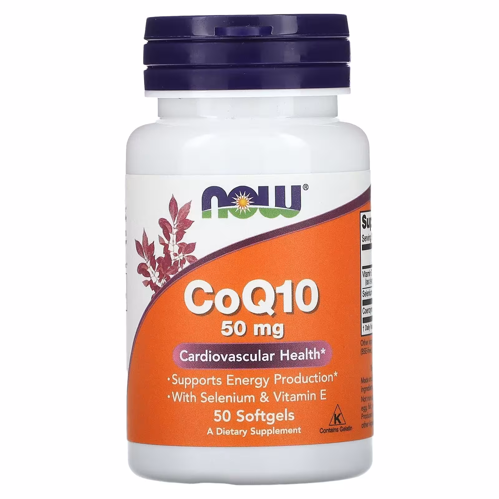 NOW Foods, Коэнзим Q10, 50 мг, 50 капсул