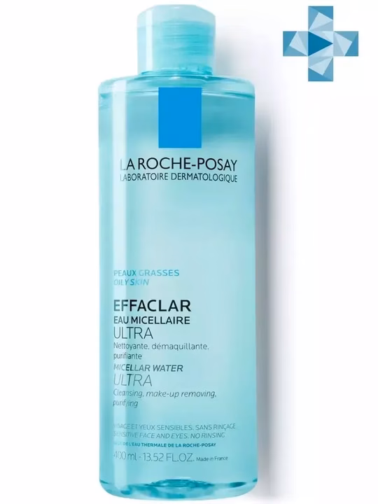 LA ROCHE-POSAY, Effaclar, Вода мицеллярная  для жирной проблемной кожи ULTRA, 400 мл