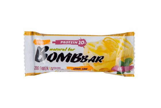 BOMBBAR, Protein, Батончик неглазирошанный, Лимонный торт, 60 гр