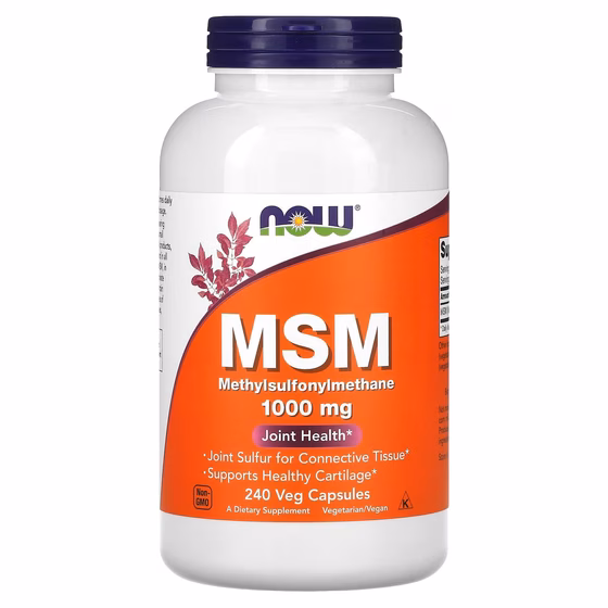 NOW Foods, МСМ, 1000 мг, 240 растительных капсул