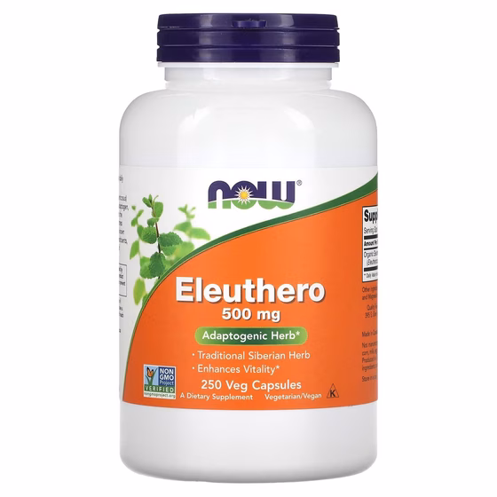 NOW Foods, женьшень, 500 мг, 250 вегетарианских капсул