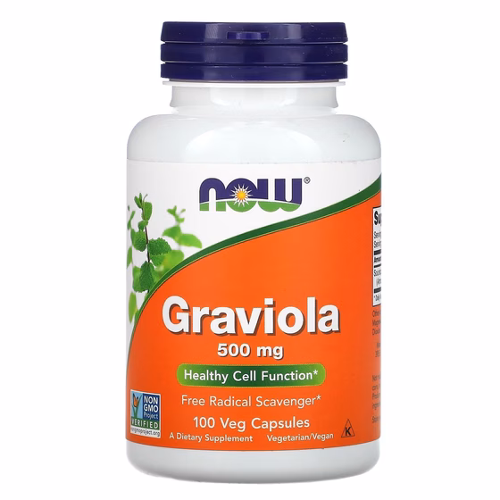 NOW Foods, Гравиола, 500 мг, 100 растительных капсул