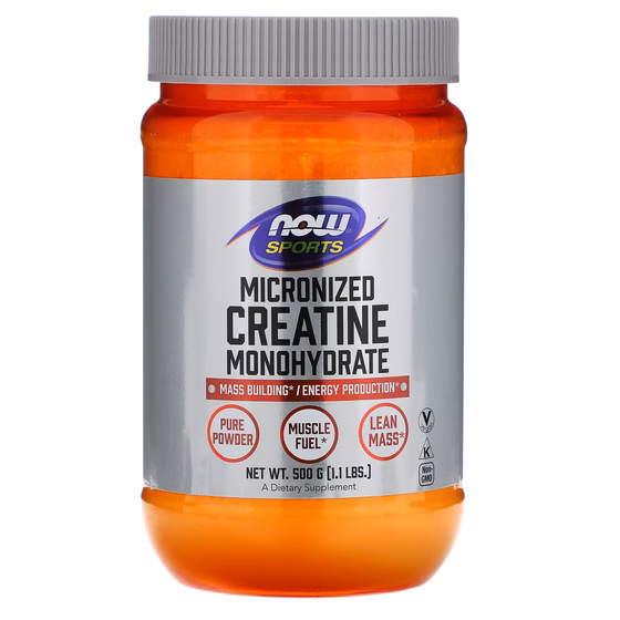NOW Foods, Sports, микронизированный моногидрат креатина, 500 г (1,1 фунта)