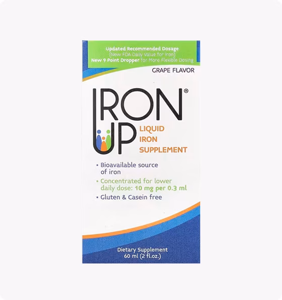 A.C. Grace Company, Больше Железа, Железо, Жидкая пищевая добавка, вкус винограда, 60 мл