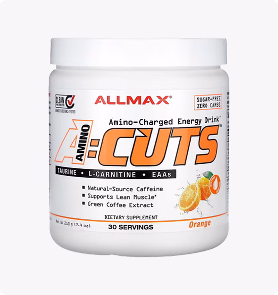 ALLMAX, ACUTS, энергетический напиток с аминокислотами, апельсин, 210 г (7,4 унции)