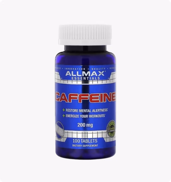 ALLMAX, Кофеин, 200 мг, 100 таблеток