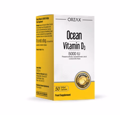 Ocean, Витамин D3, 5000 IU, 50капсул