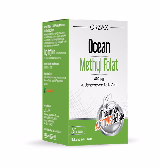 Ocean Orzax,Метилфолат таблетки  30шт