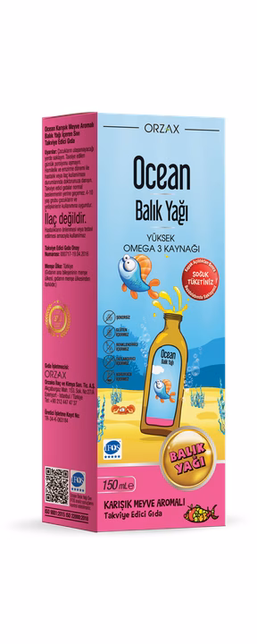 Ocean, Рыбий жир, Сироп "Tutti Frutti", 150 мл