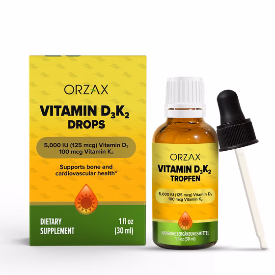Orzax, Витамин D3 K2, 30 мл