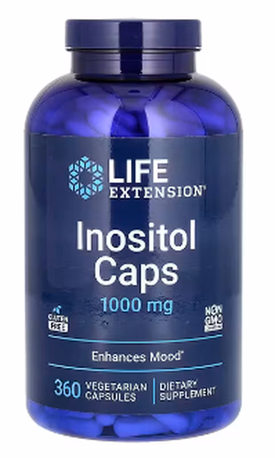 Life Extension, инозитол, 1000 мг, 360 вегетарианских капсул