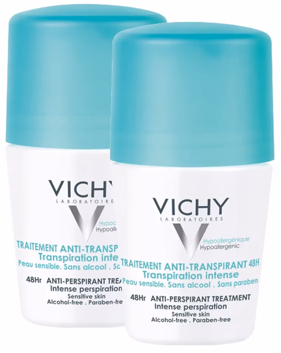 Vichy, Deodorants, Дезодорант шариковый 48 ч регулирующий, 50 мл 2 шт